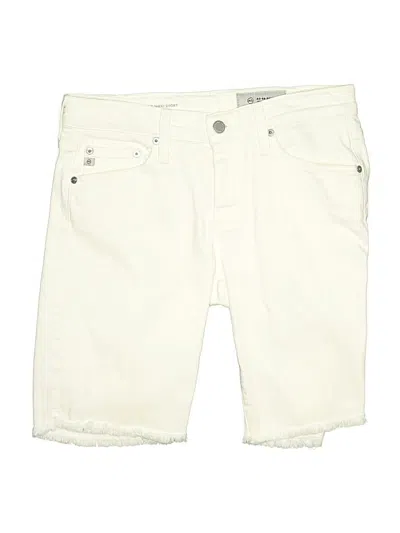 Pre-owned Adriano Goldschmied Denim Shorts In White
