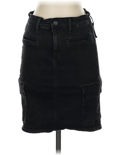 Pre-owned Adriano Goldschmied Denim Skirt In Black