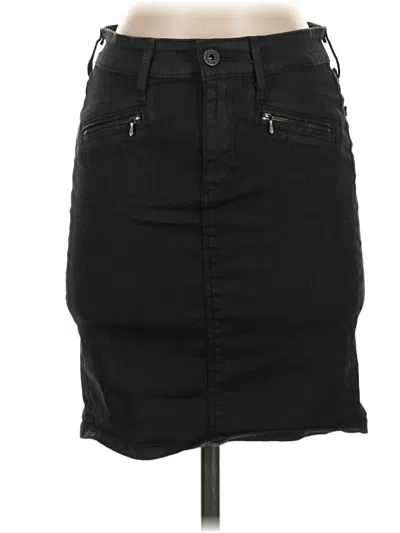 Pre-owned Adriano Goldschmied Denim Skirt In Black