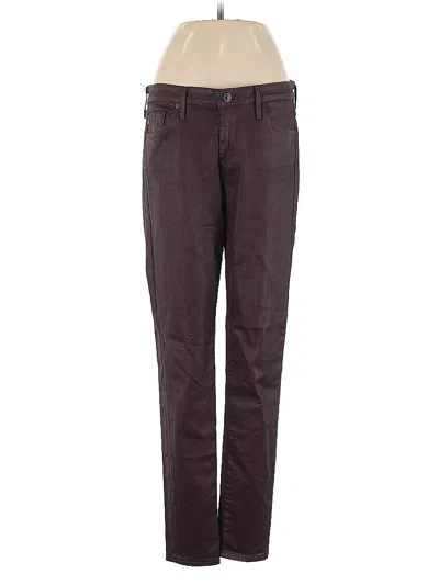 Pre-owned Adriano Goldschmied Dress Pants In Burgundy