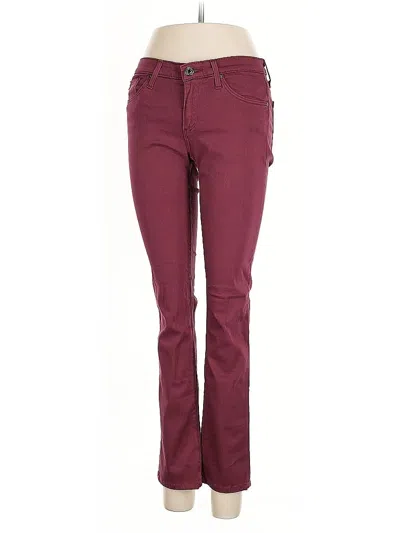 Pre-owned Adriano Goldschmied Jeans In Burgundy