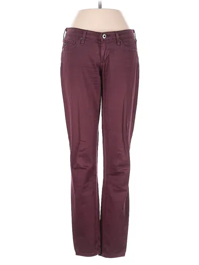 Pre-owned Adriano Goldschmied Jeans In Burgundy