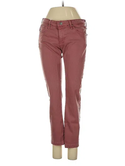 Pre-owned Adriano Goldschmied Jeans In Burgundy