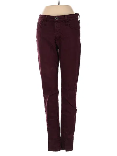 Pre-owned Adriano Goldschmied Jeans In Burgundy