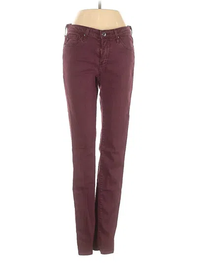 Pre-owned Adriano Goldschmied Jeans In Burgundy