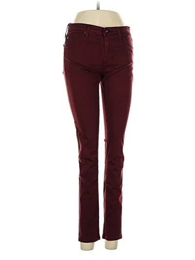 Pre-owned Adriano Goldschmied Jeans In Burgundy