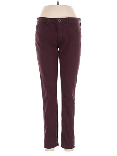Pre-owned Adriano Goldschmied Jeans In Burgundy