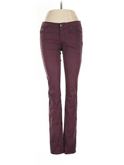 Pre-owned Adriano Goldschmied Jeans In Burgundy