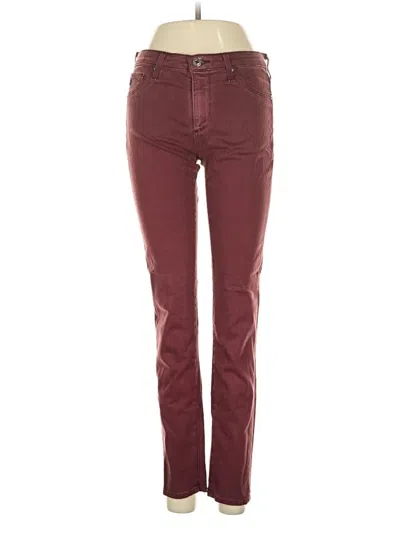 Pre-owned Adriano Goldschmied Jeans In Burgundy