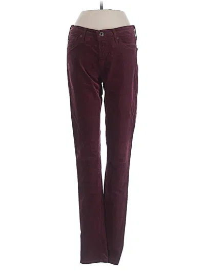 Pre-owned Adriano Goldschmied Jeans In Burgundy