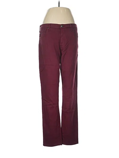 Pre-owned Adriano Goldschmied Jeans In Burgundy