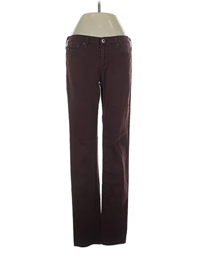 Pre-owned Adriano Goldschmied Jeans In Burgundy