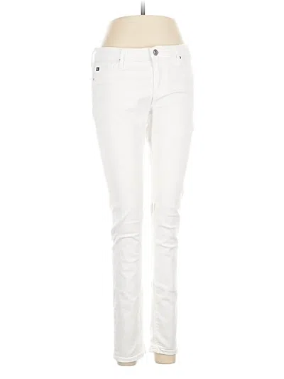Pre-owned Adriano Goldschmied Jeans In Ivory