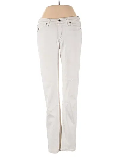 Pre-owned Adriano Goldschmied Jeans In Ivory