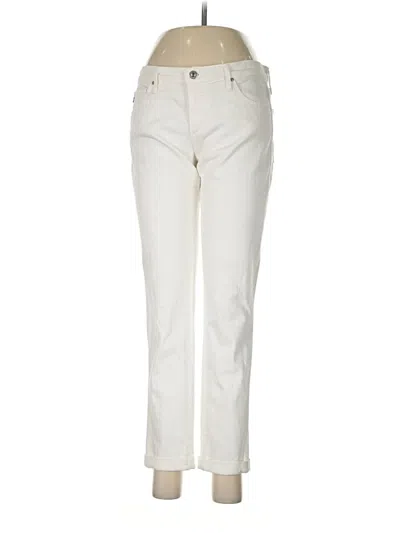 Pre-owned Adriano Goldschmied Jeans In Ivory