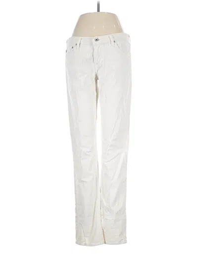 Pre-owned Adriano Goldschmied Jeans In Ivory