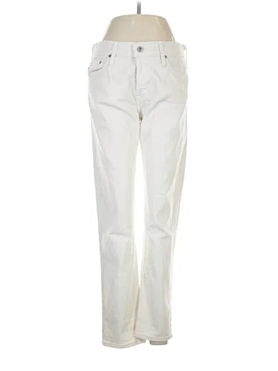 Pre-owned Adriano Goldschmied Jeans In Ivory