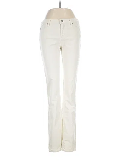 Pre-owned Adriano Goldschmied Jeans In Ivory