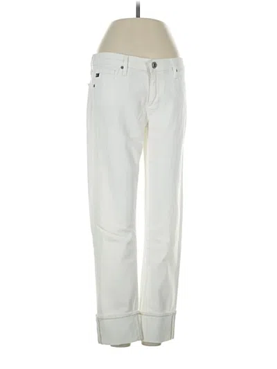 Pre-owned Adriano Goldschmied Jeans In Ivory