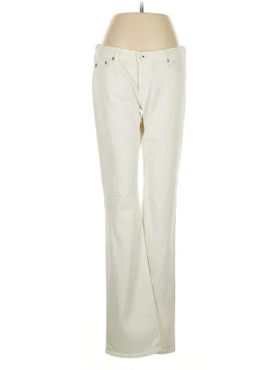 Pre-owned Adriano Goldschmied Jeans In Ivory