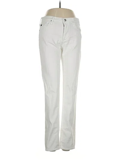 Pre-owned Adriano Goldschmied Jeans In Ivory