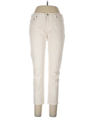 Pre-owned Adriano Goldschmied Jeans In Ivory