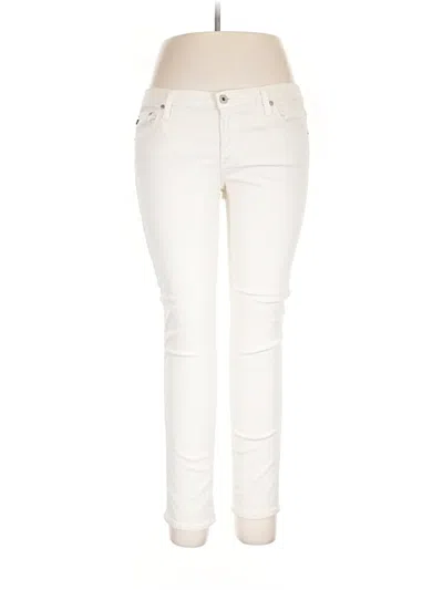 Pre-owned Adriano Goldschmied Jeans In Ivory