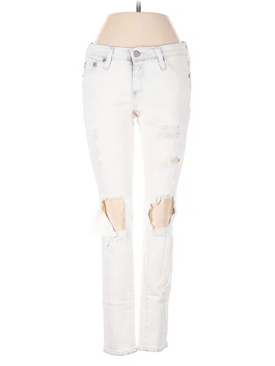 Pre-owned Adriano Goldschmied Jeans In White