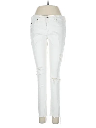 Pre-owned Adriano Goldschmied Jeans In White