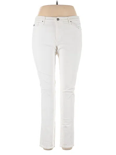 Pre-owned Adriano Goldschmied Jeans In White