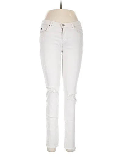 Pre-owned Adriano Goldschmied Jeans In White