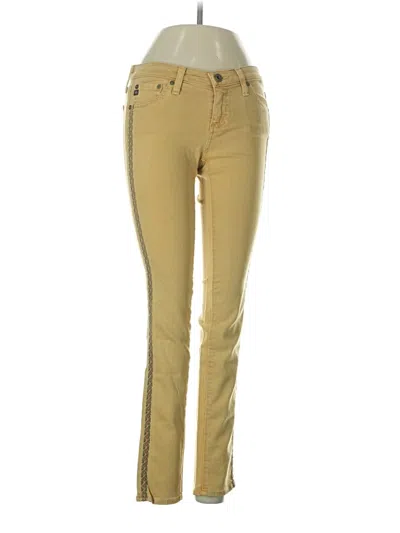 Pre-owned Adriano Goldschmied Jeans In Yellow