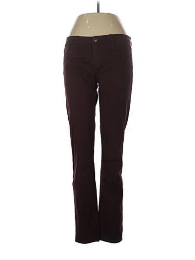 Pre-owned Adriano Goldschmied Jeggings In Burgundy