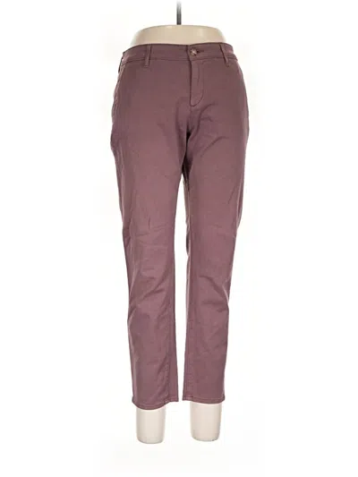 Pre-owned Adriano Goldschmied Jeggings In Burgundy