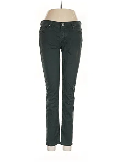 Pre-owned Adriano Goldschmied Jeggings In Green