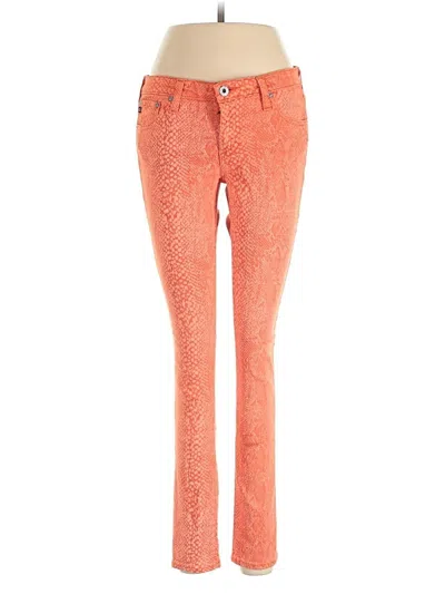 Pre-owned Adriano Goldschmied Jeggings In Orange