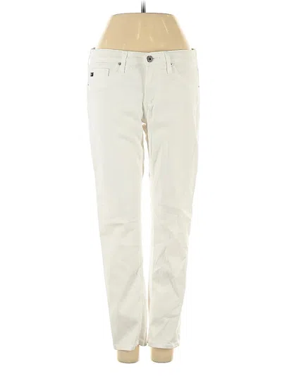 Pre-owned Adriano Goldschmied Jeggings In White