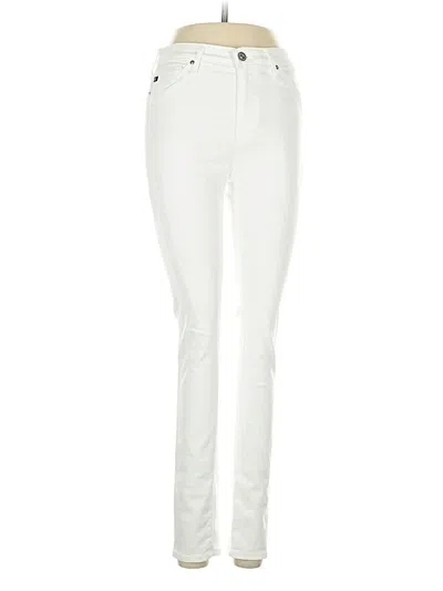Pre-owned Adriano Goldschmied Jeggings In White