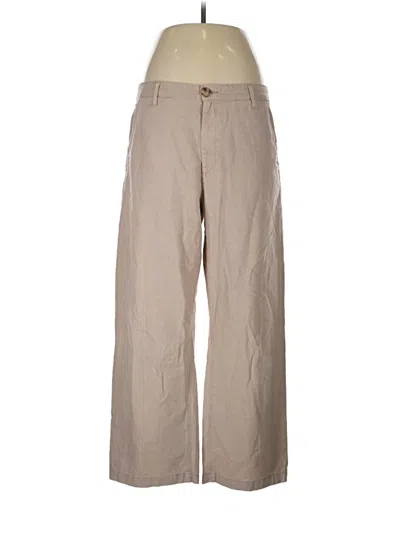 Pre-owned Adriano Goldschmied Linen Pants In Tan