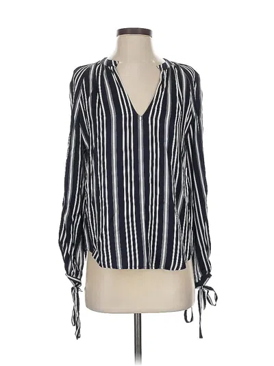 Pre-owned Adriano Goldschmied Long Sleeve Blouse In Blue
