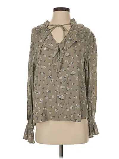 Pre-owned Adriano Goldschmied Long Sleeve Blouse In Gray