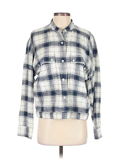 Pre-owned Adriano Goldschmied Long Sleeve Button Down Shirt In Blue
