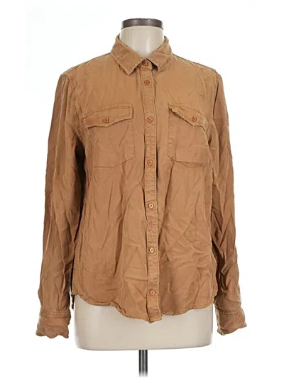 Pre-owned Adriano Goldschmied Long Sleeve Button Down Shirt In Brown