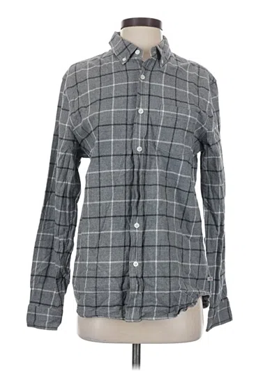 Pre-owned Adriano Goldschmied Long Sleeve Button Down Shirt In Gray
