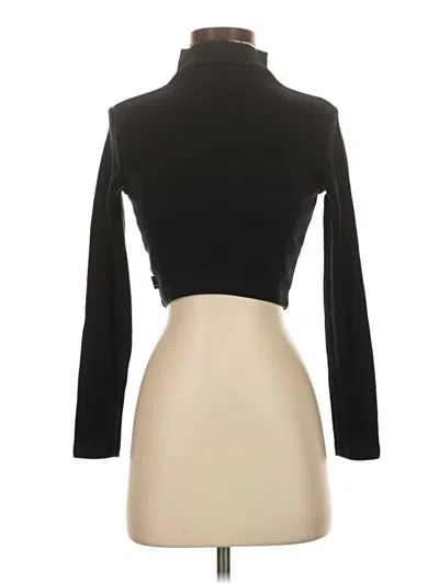 Pre-owned Adriano Goldschmied Long Sleeve Top Black Turtleneck Tops