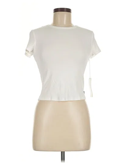Pre-owned Adriano Goldschmied Short Sleeve T-shirt In Ivory