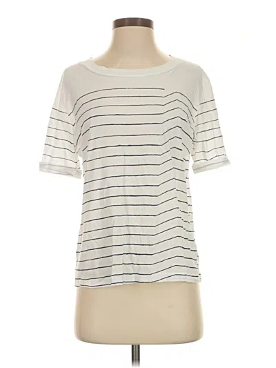 Pre-owned Adriano Goldschmied Short Sleeve T-shirt In Ivory