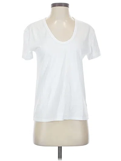 Pre-owned Adriano Goldschmied Short Sleeve T-shirt In White