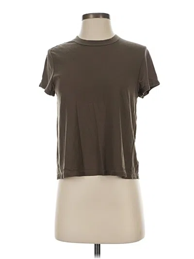 Pre-owned Adriano Goldschmied Short Sleeve Turtleneck In Brown