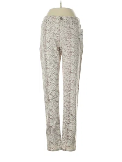 Adriano Goldschmied Silk Pants In White